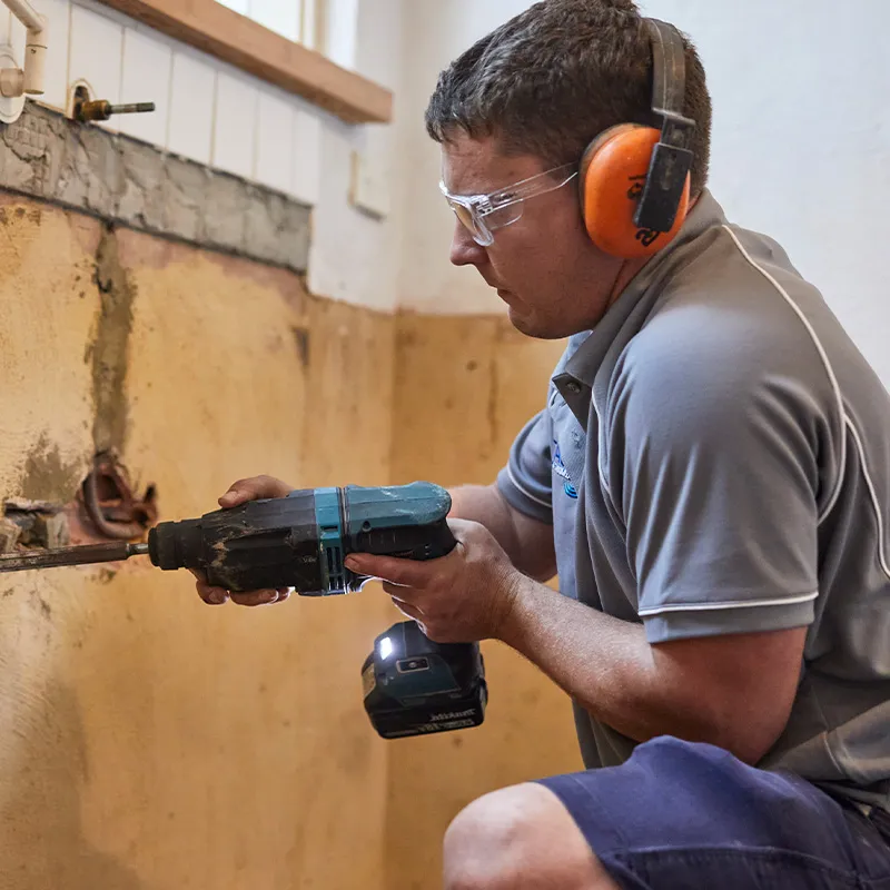 Jake Stone, Plumber, Gasfitter, Renovating Kitchen in Perth, WA